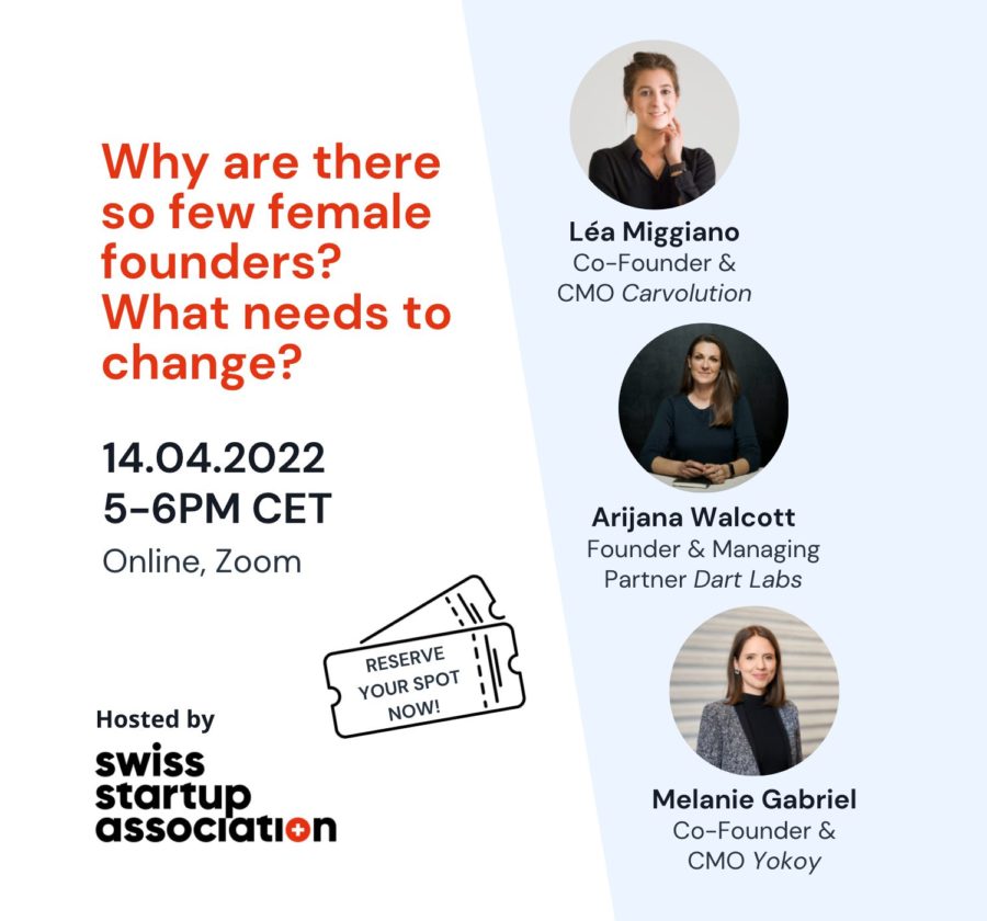 female founders ad with three prominent female founders