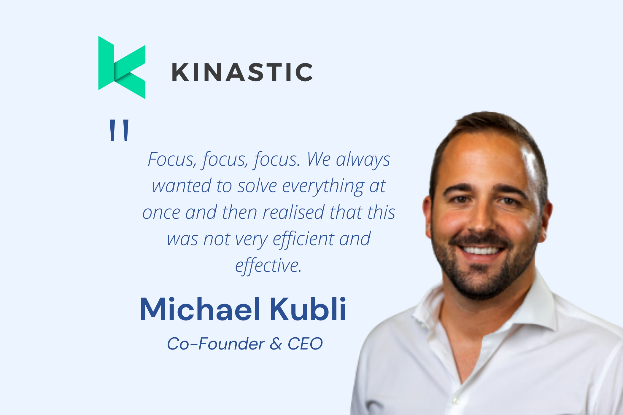 Meet our Premium Member: Michael Kubli, Co-Founder & CEO of Kinastic ...