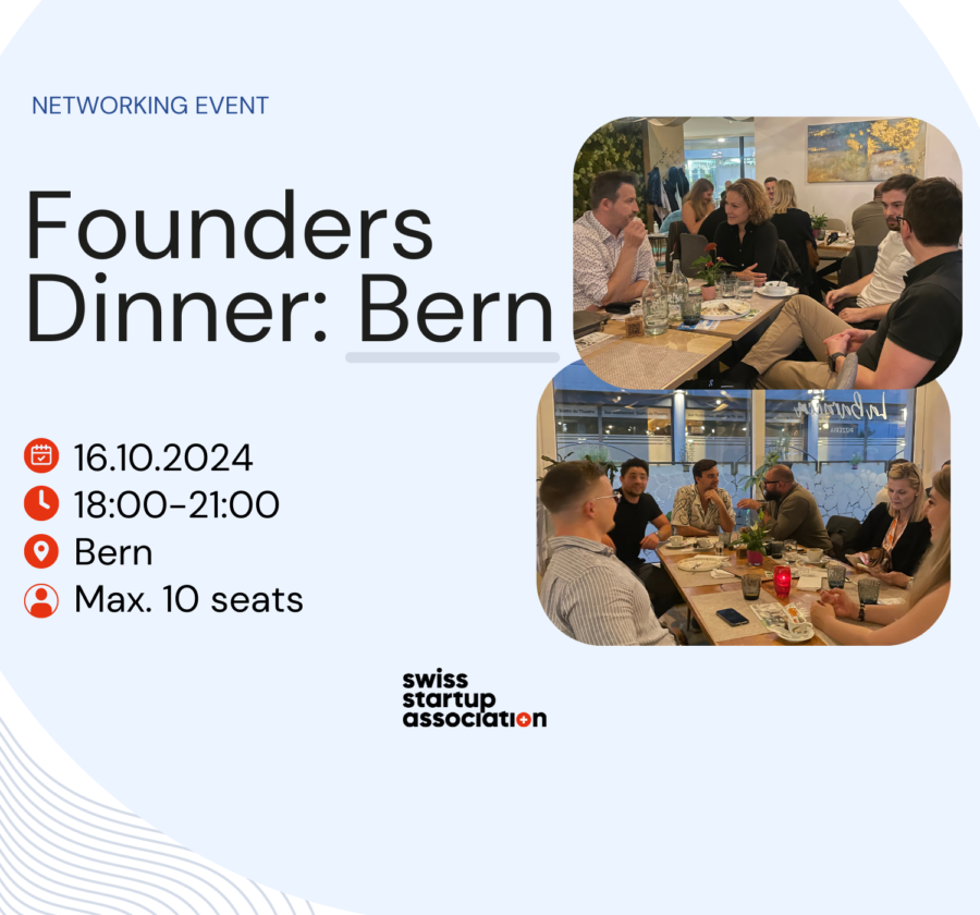 Join the Swiss Startups Association (SSA) Founders Drinks in Bern. Founders and entrepreneurs to come together, network, share insights.