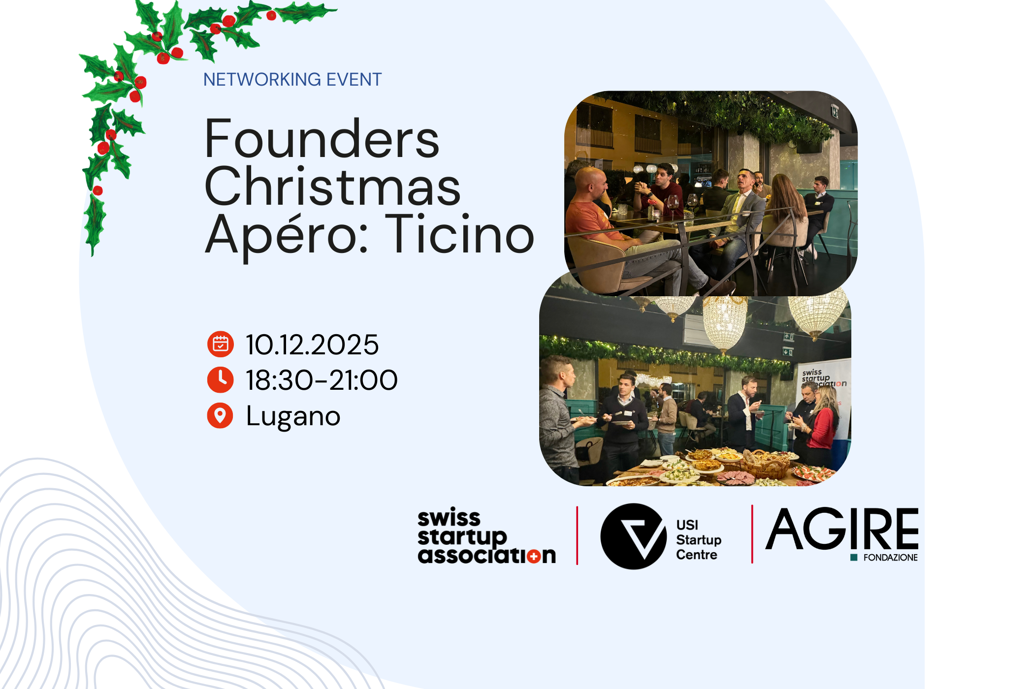 Join us for a special pre-Christmas gathering and connect with like-minded founders and innovators in a festive atmosphere!