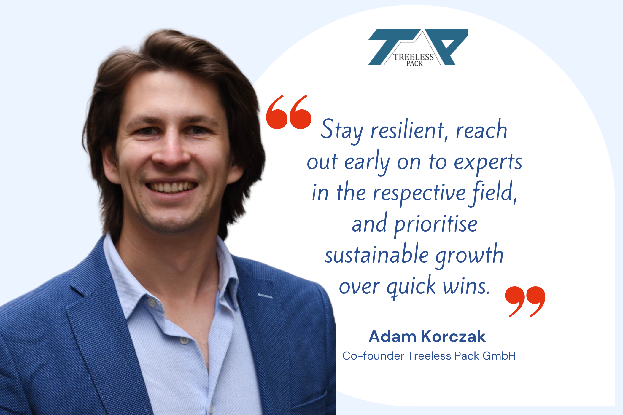 Adam Korczak Co-founder Treeless Pack GmbH. Member of SSA