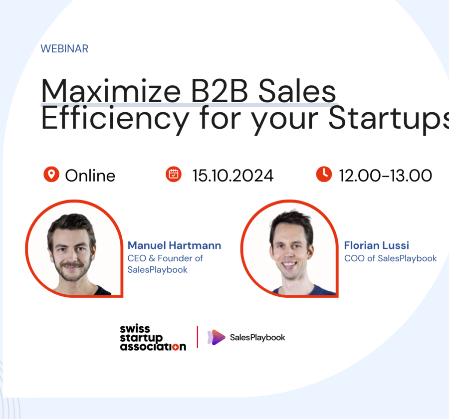 Webinar: Maximize B2B Sales Efficiency for your Startups - 15.10.2024