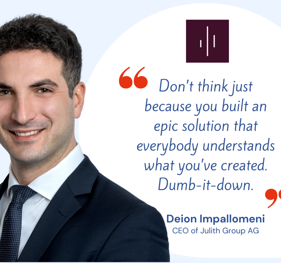 Deion Impallomeni, CEO of Julith Group AG