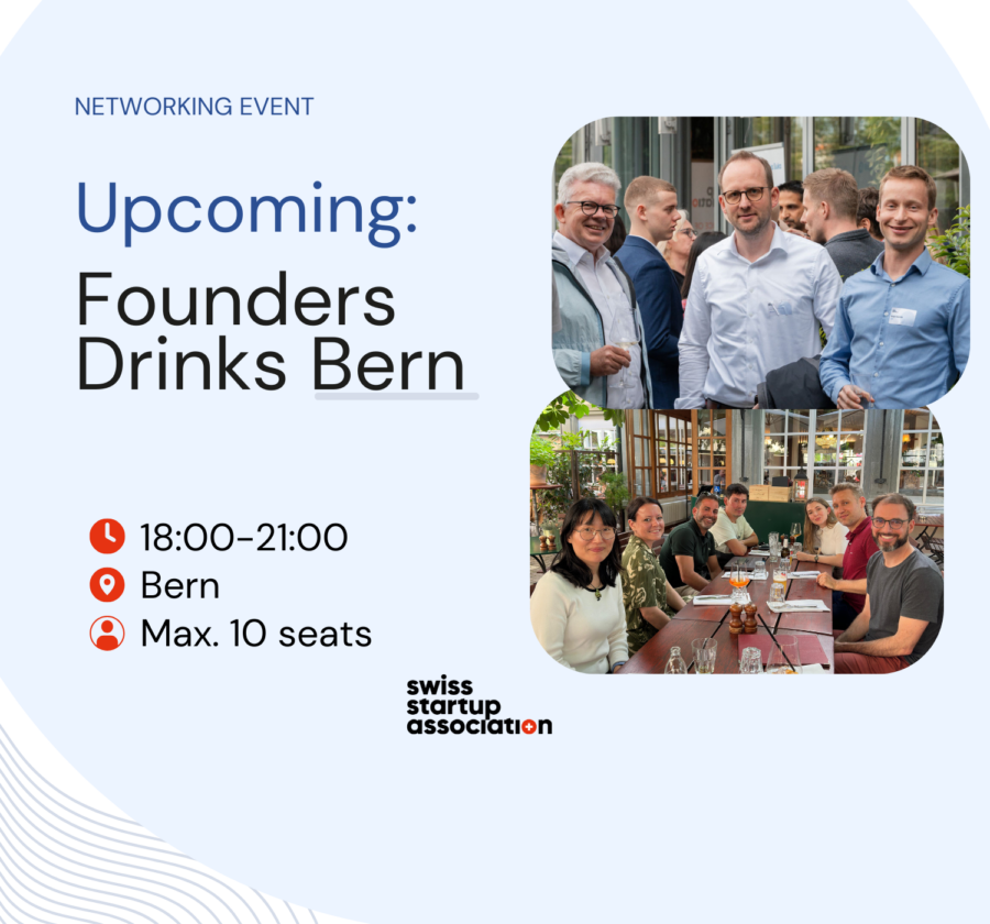 Join the Swiss Startups Association (SSA) Founders Drinks in Bern. Founders and entrepreneurs to come together, network, share insights.