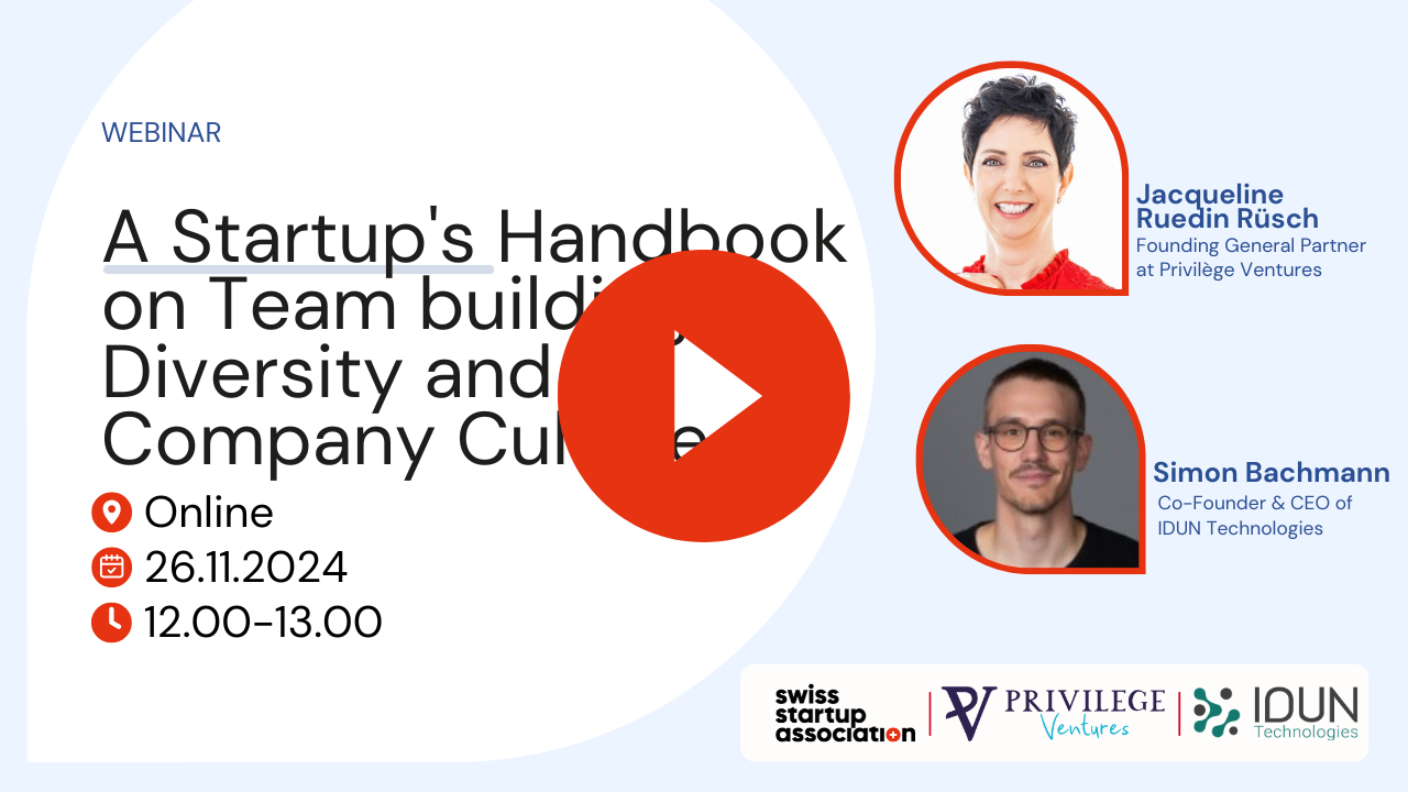 Webinar: A Startup’s Handbook on Team building, Diversity and Company Culture