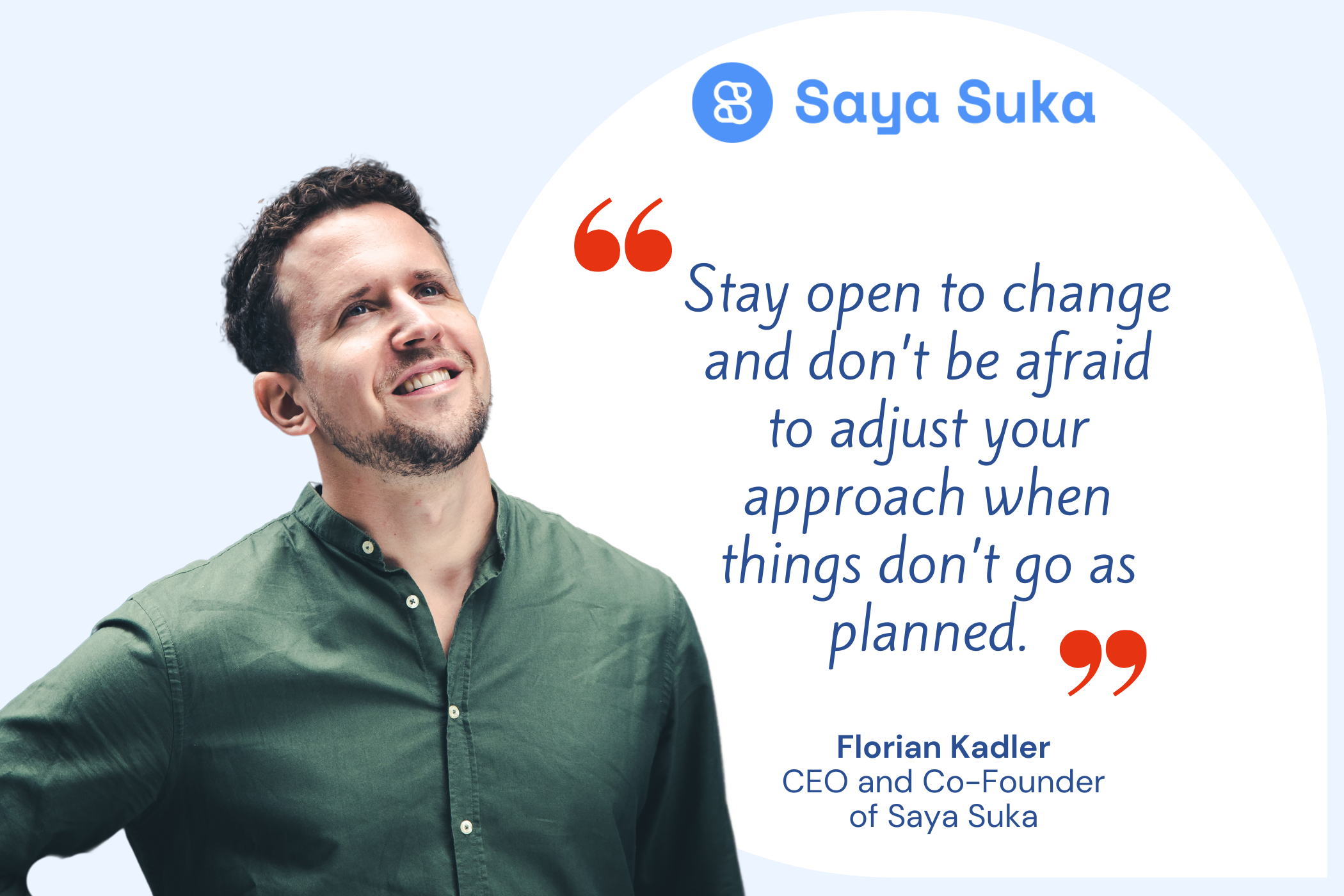 Florian Kadler, CEO and Co-Founder of Saya Suka