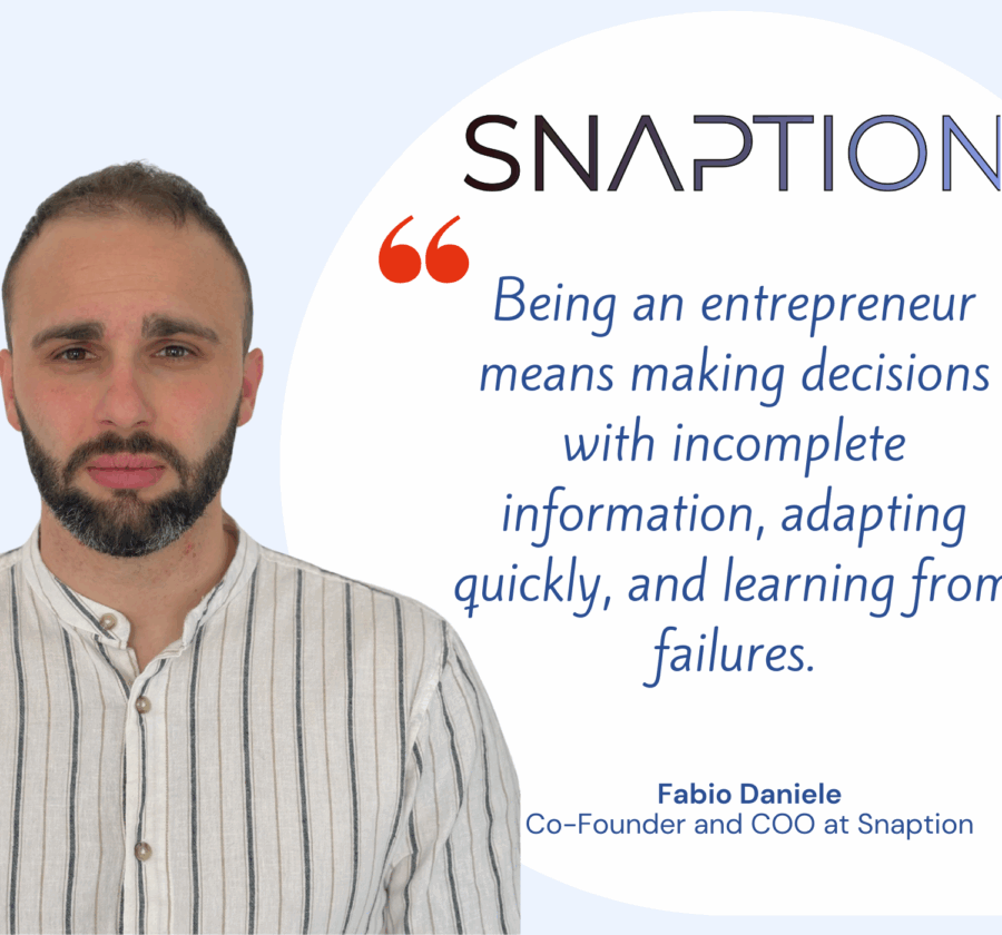 Meet Fabio Daniele, Co-Founder and COO at Snaption