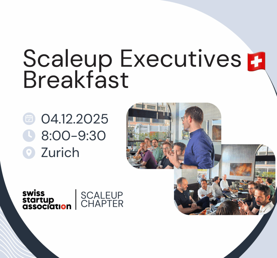 Join the SSA for the second Scaleup Executives Breakfast. The event will be hosted by Enzo Wälchli, Chief Commercial Officer at ANYbotics.