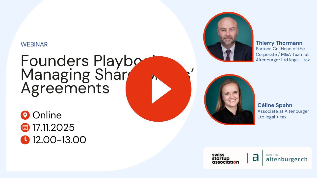 Webinar: Founders Playbook: Managing Shareholders’ Agreements