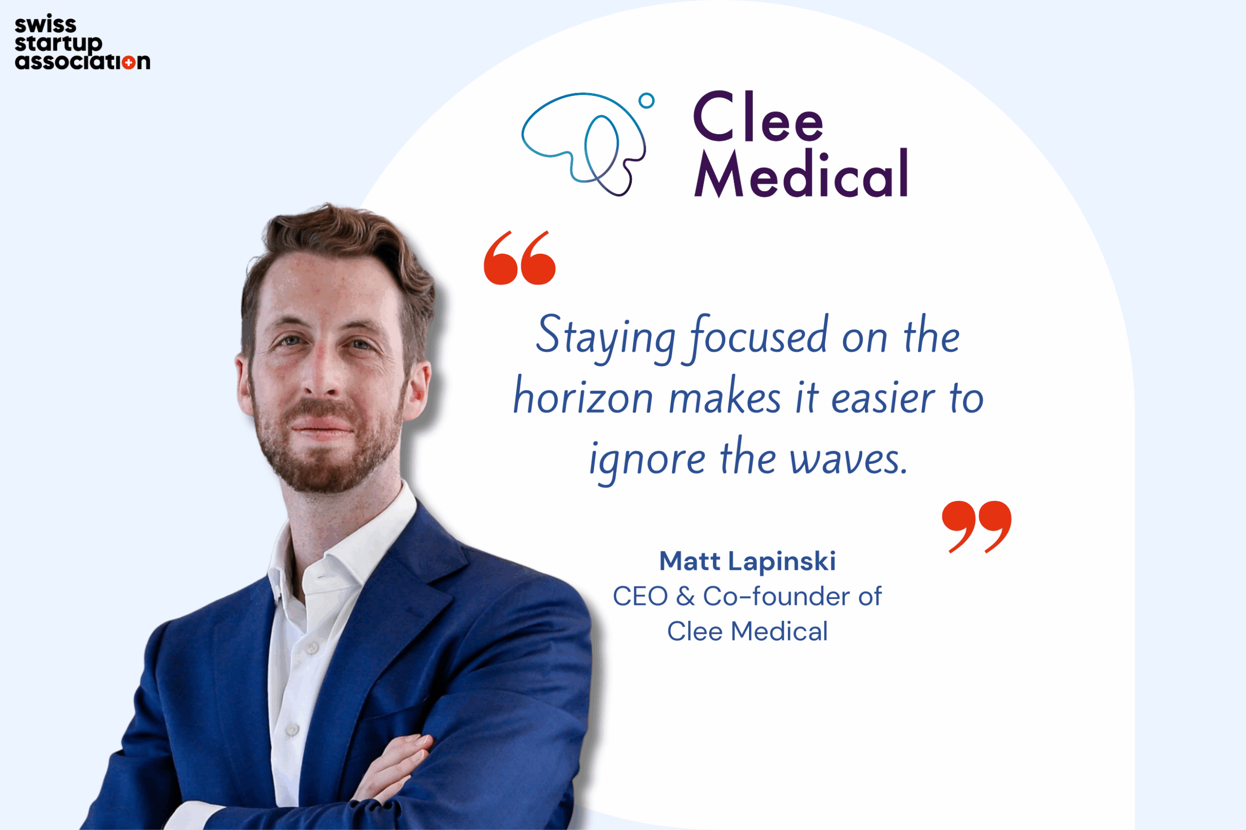 Meet Matt Lapinski, CEO & Co-founder of Clee Medical - Swiss Startup ...