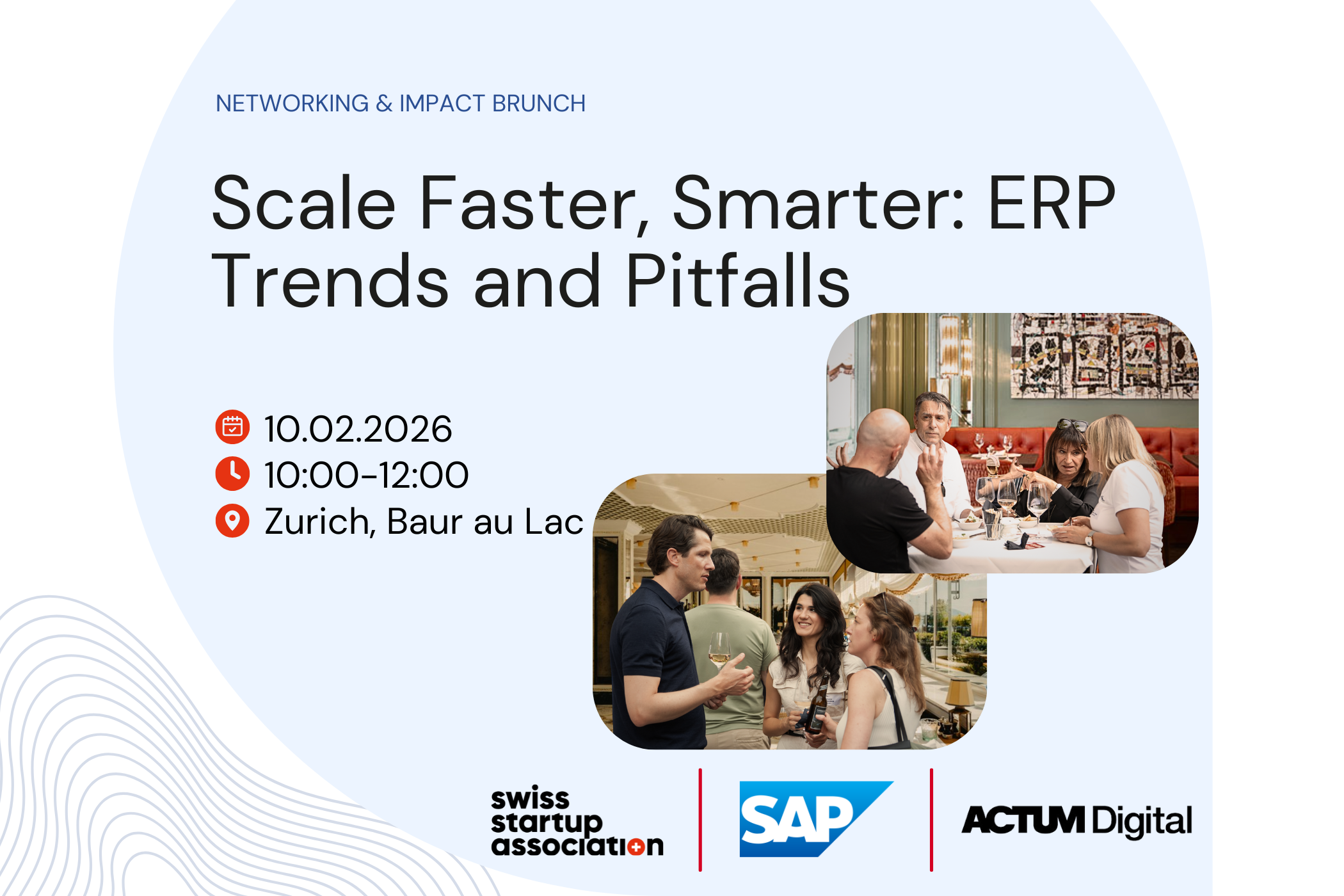 Impact Scaleup Brunch: Scale Faster, Smarter: ERP Trends and Pitfalls