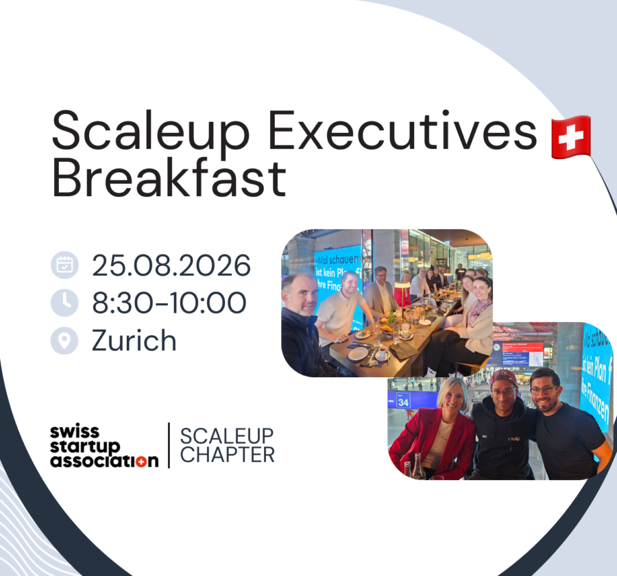 Join fellow senior executives of Swiss Scaleup for a relaxed breakfast designed to spark meaningful conversations, share real-world experiences, and build connections.