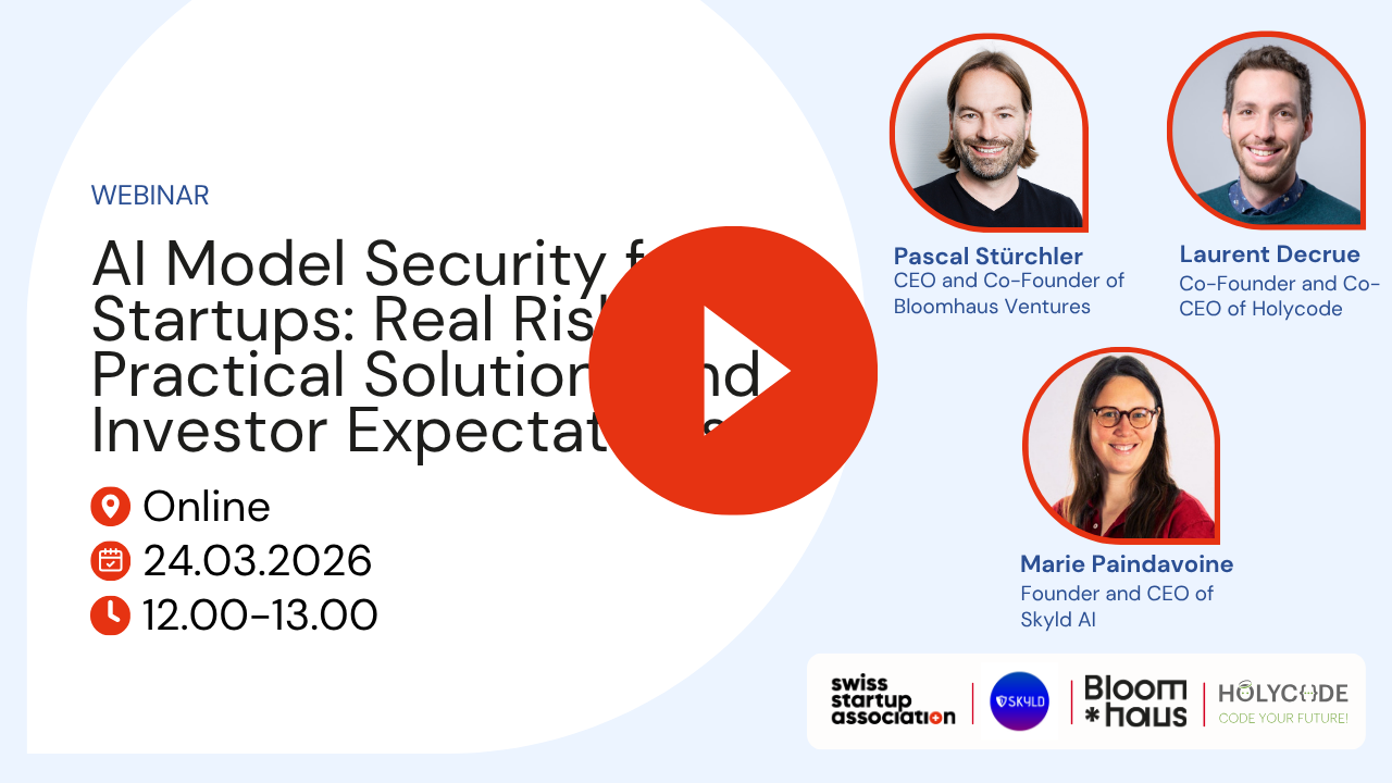 Webinar: AI Model Security for Startups: Real Risks, Practical Solutions and Investor Expectations