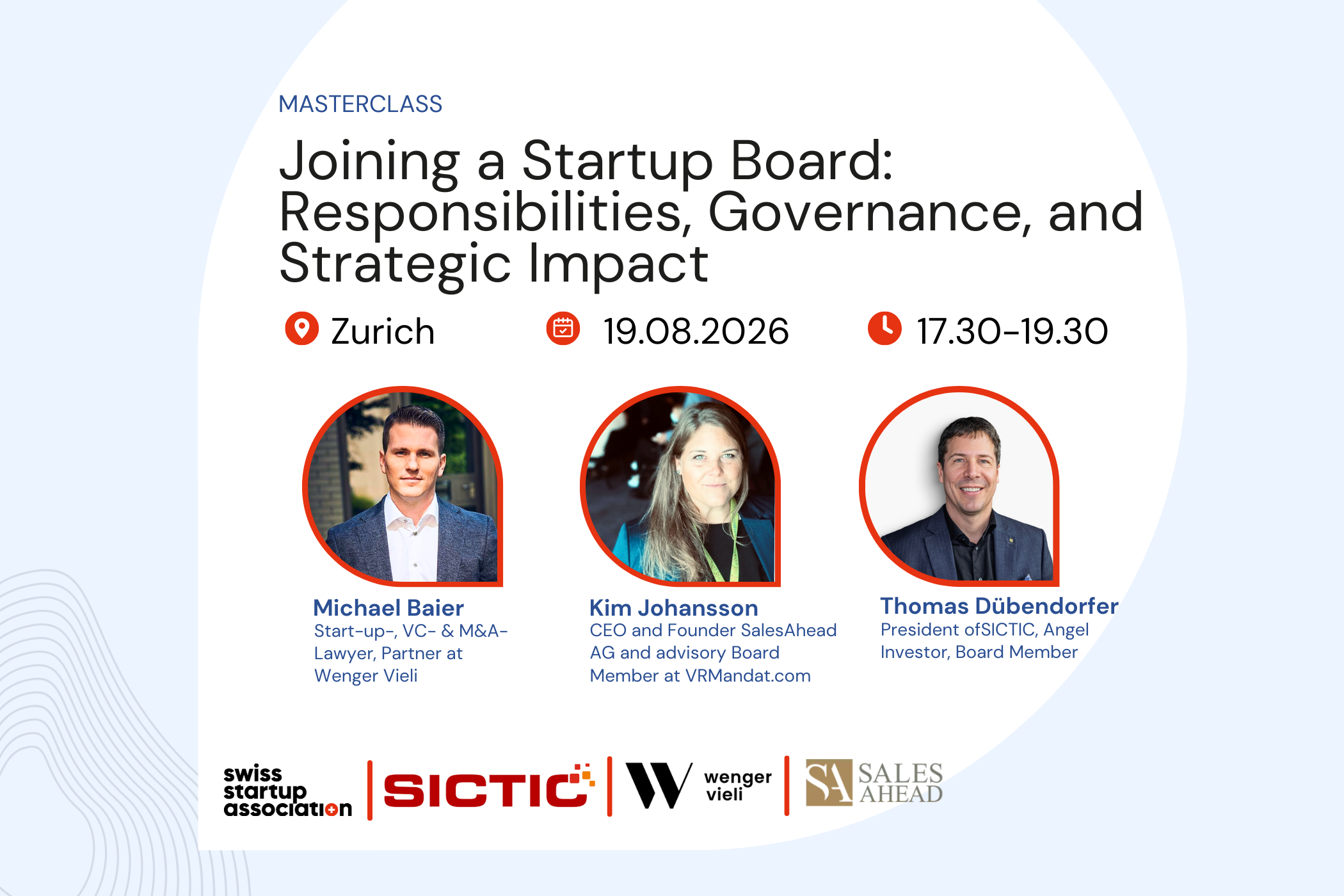 A practical session for business angels and executives on legal responsibilities, board dynamics, and what it truly takes to join a startup board.